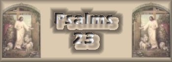 Psalms 23, answer page